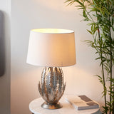 ENDON Delphine Table Lamp - Silver Leaf