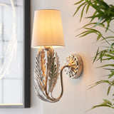 ENDON Delphine Wall Light - Silver Leaf