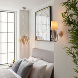 ENDON Delphine Wall Light - Silver Leaf