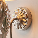 ENDON Delphine Wall Light - Silver Leaf