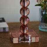 ENDON Adelie Table Base - Blush Glass