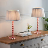 ENDON Adelie Table Base - Blush Glass