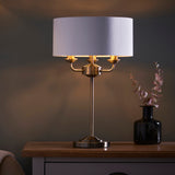 ENDON Highclere 3Lt Table Lamp - Antique Brass Vintage