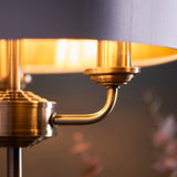 ENDON Highclere 3Lt Table Lamp - Antique Brass Vintage