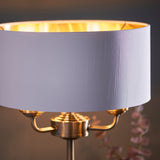 ENDON Highclere 3Lt Table Lamp - Antique Brass Vintage