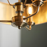 ENDON Highclere 3Lt Pendant - Antique Brass Vintage