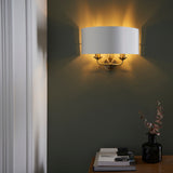 ENDON Highclere 2Lt Wall Light - Antique Brass Vintage