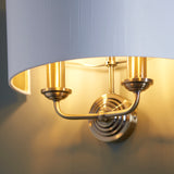 ENDON Highclere 2Lt Wall Light - Antique Brass Vintage