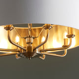 ENDON Highclere 8Lt Pendant - Antique Brass Vintage