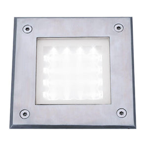 SEARCHLIGHT Walkover LED Recessed Square Walkover - Stainless Steel