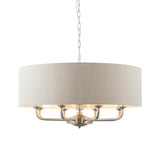 ENDON Highclere 8Lt Pendant - Brushed Chrome Natural