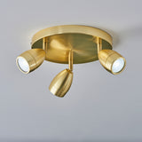 ENDON Porto 3Lt Spotlight - Brushed Satin Gold