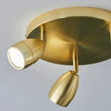 ENDON Porto 3Lt Spotlight - Brushed Satin Gold