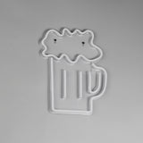 Beer LED Perspex Wall Light - Yellow / White