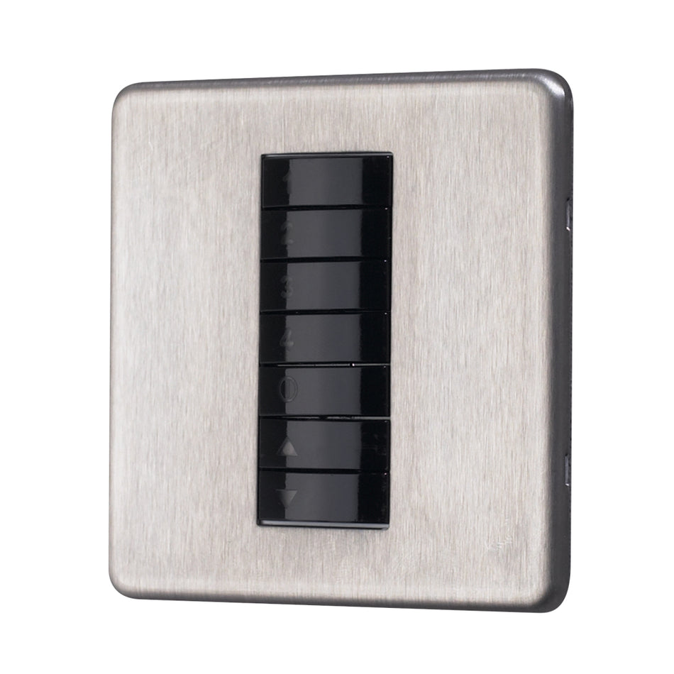 CP Electronics Scene Select Plate Stainless Steel | VITP7-4SC-SS