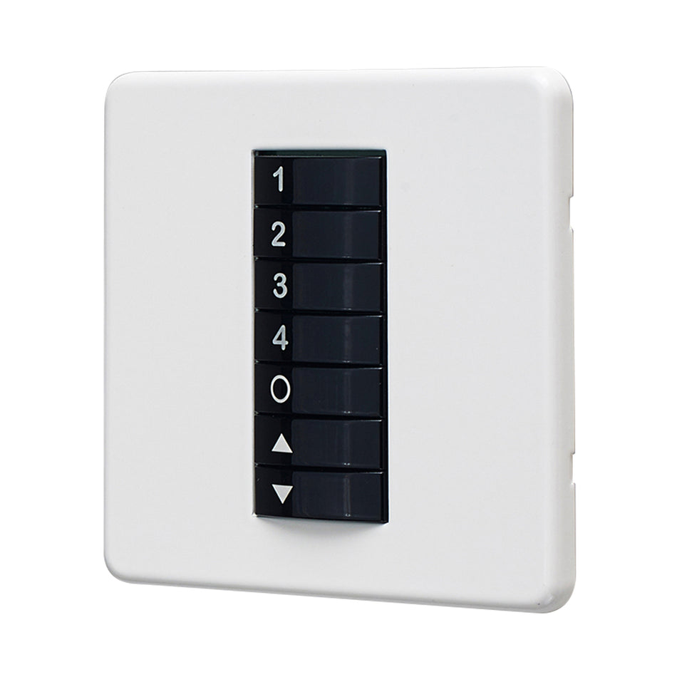 CP Electronics Scene Select Plate White | VITP7-4SC-W