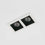 SEARCHLIGHT Grid 2 GU10, Fire Rated, White / Black