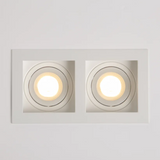 SEARCHLIGHT Grid 2 GU10, Fire Rated, White