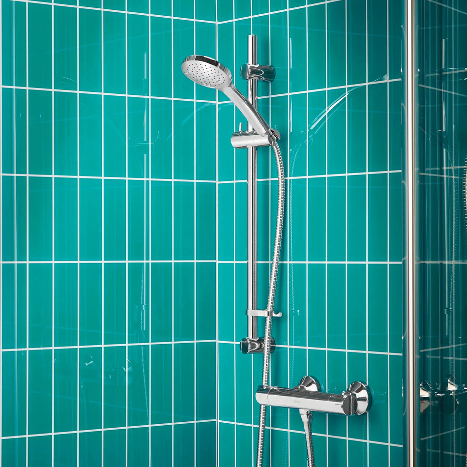 Deva - Pennington Thermostatic Bar Shower with Slide Rail Kit - Chrome