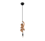 FIPS Monkey Pendant Light – Black or Gold Decorative Ceiling Light