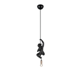 FIPS Monkey Pendant Light – Black or Gold Decorative Ceiling Light