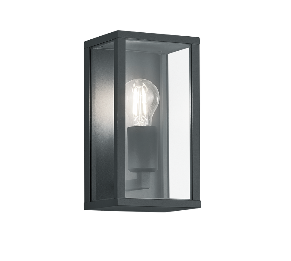 GARONNE Modern Anthracite Outdoor Wall & Ceiling Light (IP44, E27)