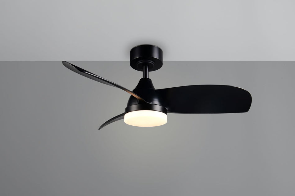 HELSINKI - LED Ceiling Fan, Remote Control, Colour Selectable, Night Light