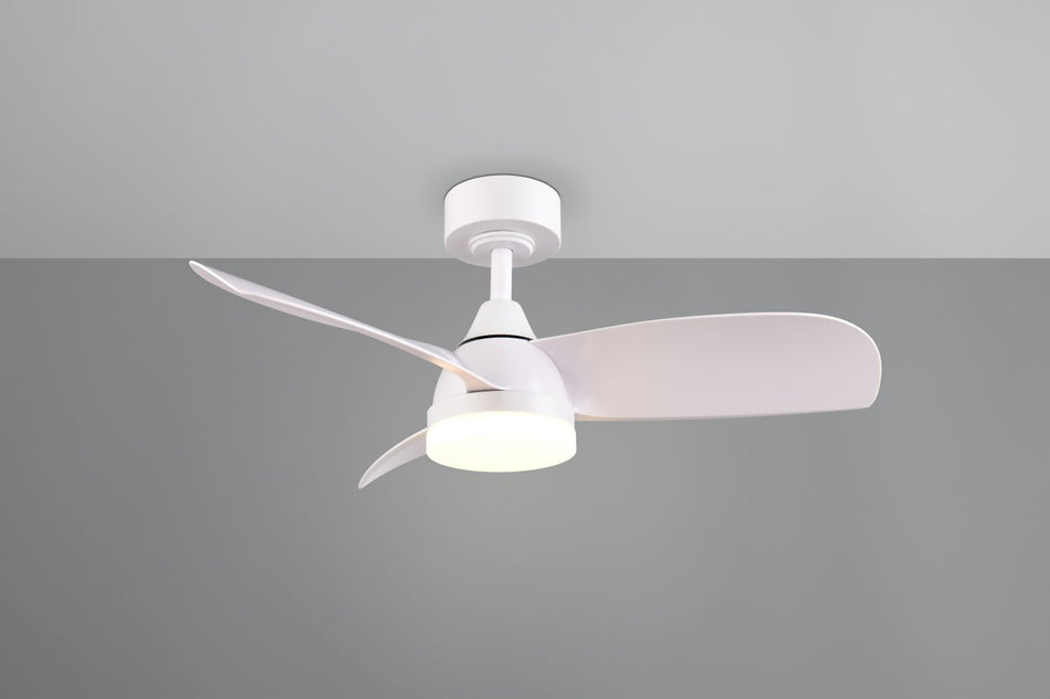 LED Ceiling Fan, Remote Control, Colour Selectable, Metal - HELSINKI