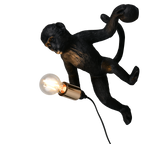 LOUY Monkey Wall Light – Black or Gold Decorative Wall Lamp