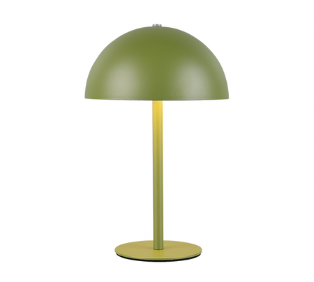 Munoz Green table lamp on a white background
