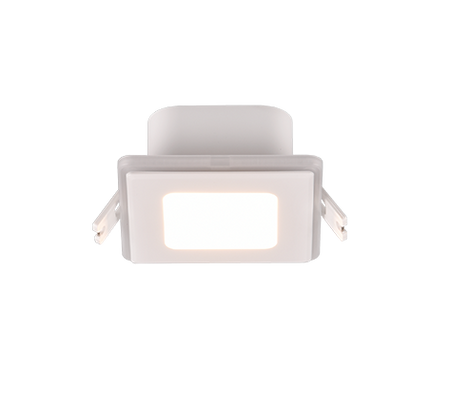 Square ceiling light fixture on a white background
