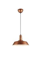 WILL Pendant Light - Industrial Style, E27 - Bronze, Nickel or White