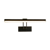 Black rectangular light fixture on a white background