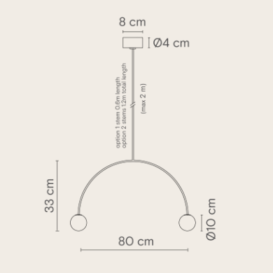 Riga 80cm Dimensions