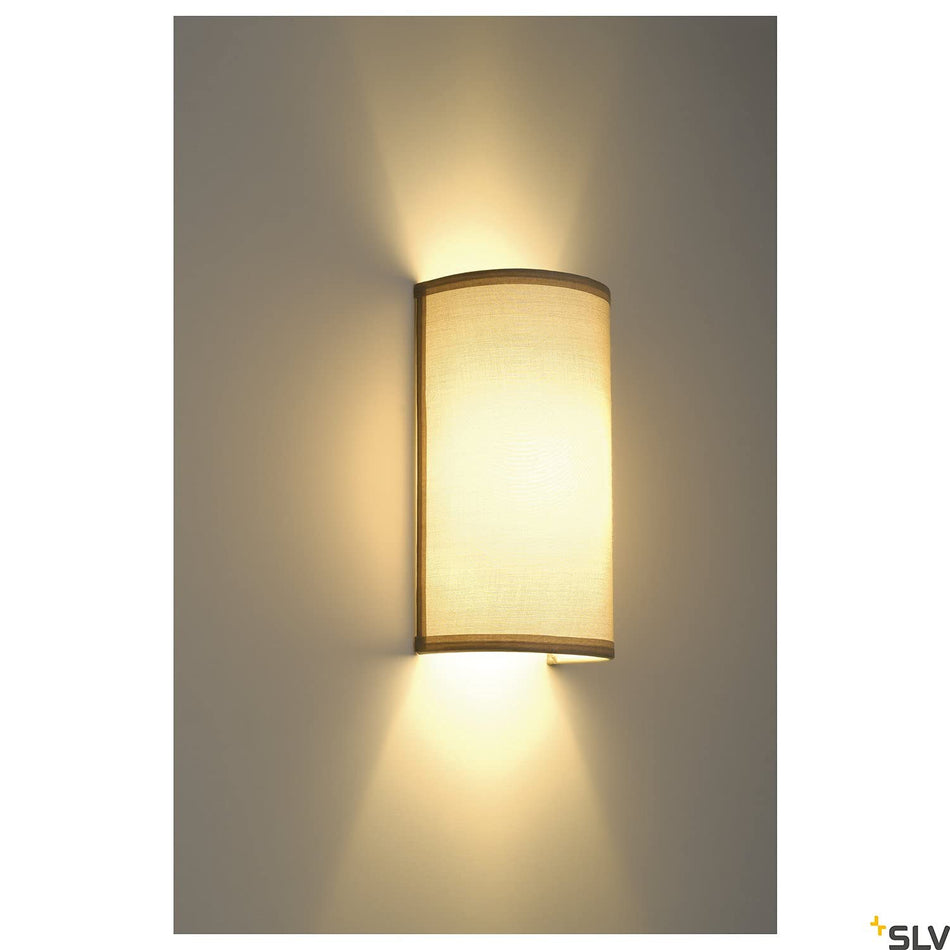 Soprana Linen Wall Light - Beige, E27
