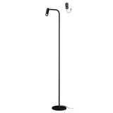SLV KARPO TL LED Indoor floor stand, black, 3000K, incl. UK Plug