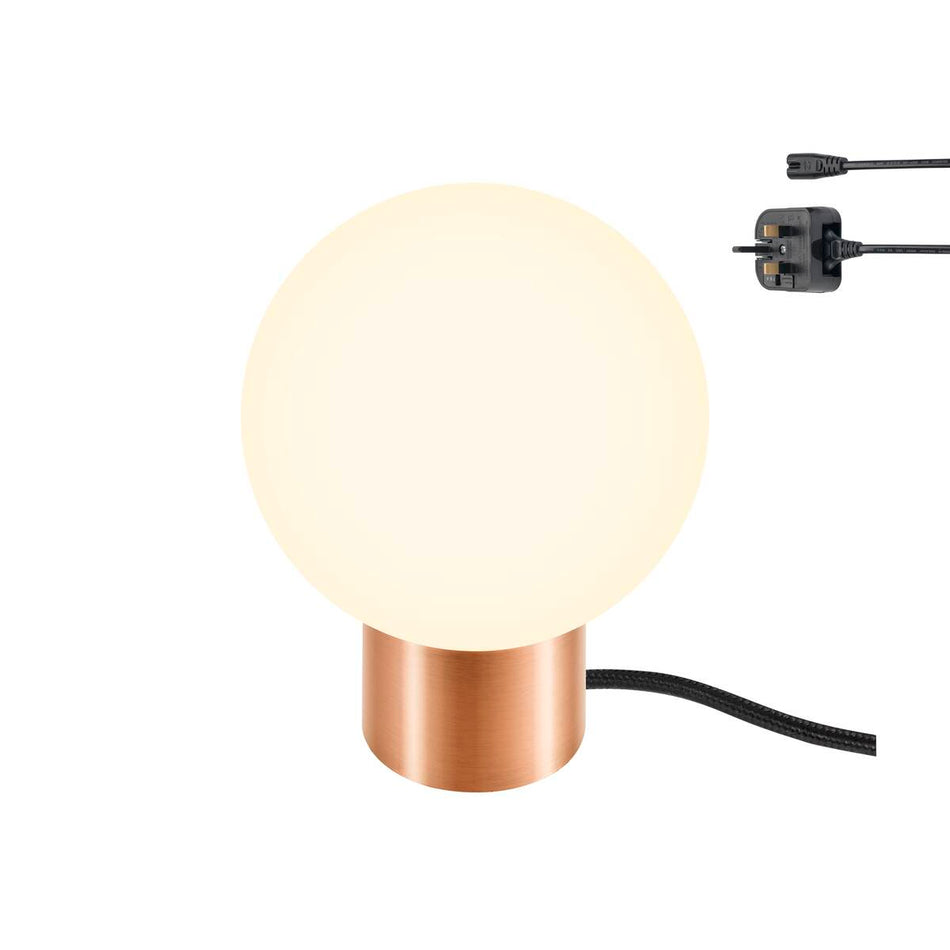SLV TINY SUN table lamp, G9, IP20, copper, incl. UK Plug