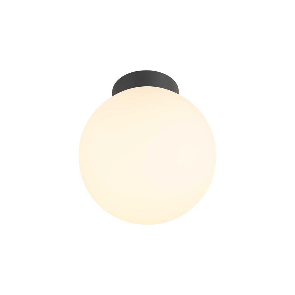 SLV SUN 20 ceiling-mounted light, round, 1x max. 60 W, E27, black