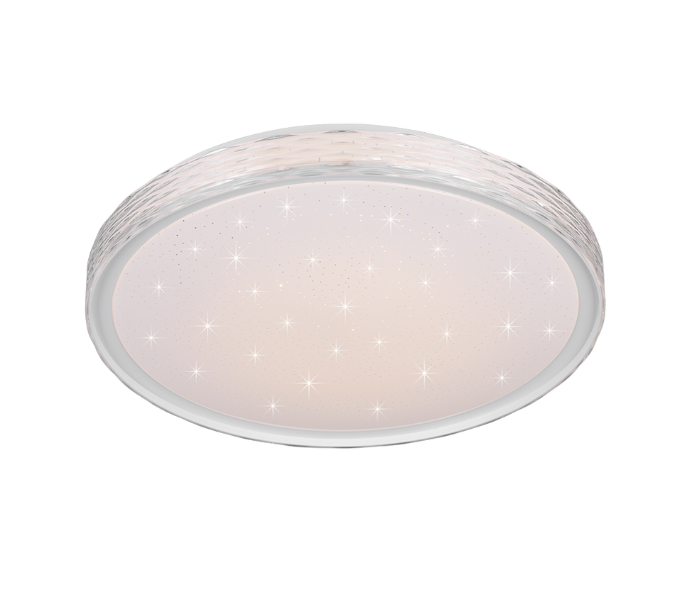 VARDA LED Flush Ceiling Light, Remote, Colour Temp Selectable