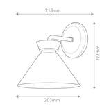 ELSTEAD Lighting Alora Halston 1 lt Wall Light - Brushed Gold