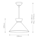 ELSTEAD Lighting Alora Halston 1 lt Pendant - Brushed Gold