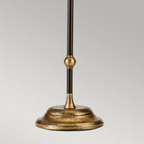 ELSTEAD Lighting Amarilli 1 Light Table Lamp with Brown Shade - Bronze with Gold Patina