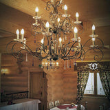 ELSTEAD Lighting Amarilli 15 Light Chandelier - Bronze with Gold Patina