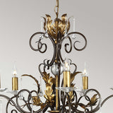 ELSTEAD Lighting Amarilli 5 Light Chandelier - Bronze with Gold Patina