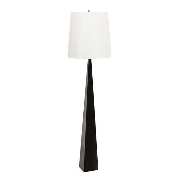 ELSTEAD Lighting Ascent 1 Light Floor Lamp with White Shade - Black