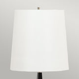 ELSTEAD Lighting Ascent 1 Light Floor Lamp with White Shade - Black