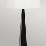 ELSTEAD Lighting Ascent 1 Light Floor Lamp with White Shade - Black