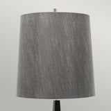 ELSTEAD Lighting Ascent 1 Light Floor Lamp with Dark Grey Shade - Black