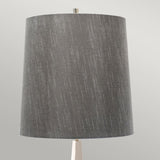 ELSTEAD Lighting Ascent 1 Light Floor Lamp with Dark Grey Shade - Polished Nickel