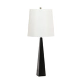 ELSTEAD Lighting Ascent 1 Light Table Lamp with White Shade - Black